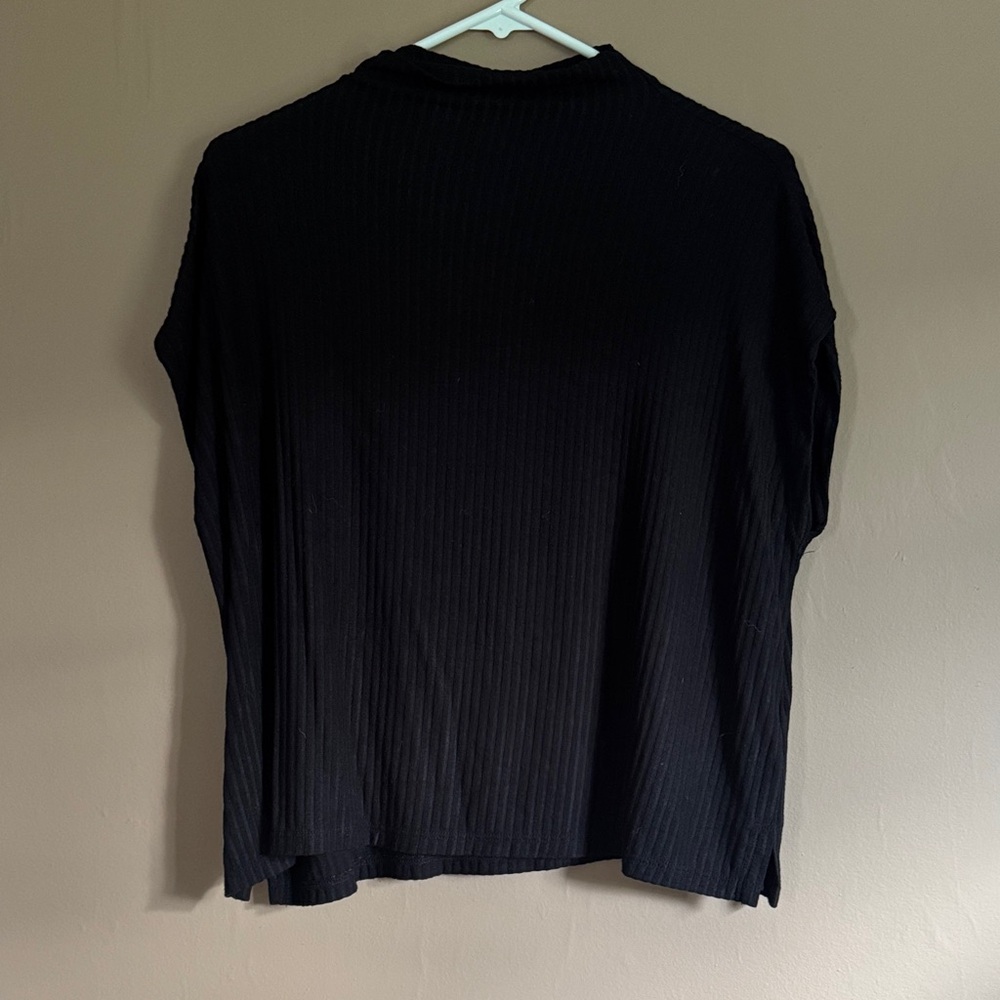 RACHEL Rachel Roy Black Short Sleeve Top